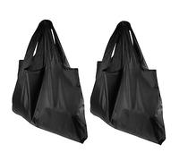 Healifty 2Pcs Capacity Shopping Bags Portable All Match Tote Pouches for Outdoor Use and Wear Resistant for School Work and Shopping