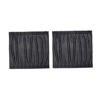 Healifty 2pcs Car Curtains Auto Side Window Curtain Black Polyester with Abs Rails Easy Installation Fits Most Vehicle Side Windows Privacy Sunshade