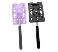 Healifty 2pcs Car Parking Toll Swiping Rod Telescopic Rod for Access Parking Ticket Holder Car Card Holder Toll Pass Grabber