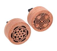 Healifty 2pcs Car Vent Air Freshener Clips Natural Wood Aromatherapy Diffuser for Car Air Vents Easy Installation Damage Women