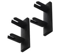 Healifty 2pcs Chinese Style Bamboo Folding Fan Holder Desktop Fan Stand Decorative Display Rack for Home Office