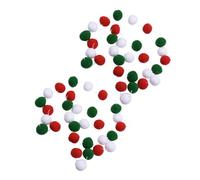 Healifty 2pcs Colorful Wool Ball Pendant for Christmas Tree Decoration Festive Pompom Garland for Home Classroom Office and Parties Adds Joyful Atmosphere to Any Space