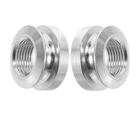 Healifty 2pcs Copper Acoustic Guitar Pickup Endpin Caps Replacement Tail Pin Button Caps for Jack with Thread Resistant to Deformation and Cracking