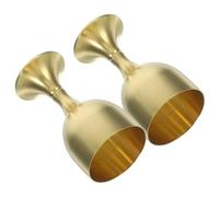 Healifty 2pcs Copper Alloy Goblet Small Portable Offering Cup for Buddhist Worship High for Home Temple Use Multi Function Decorative Accessory for Eastern Deity Enthusiasts