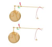 Healifty 2pcs Copper Chinese Herb Scale Portable Handheld Traditional Medicine Gram Scale Capacity Lightweight Decorative Kitchen Weighing Tool for Tea Jewelry and Dried Fruits