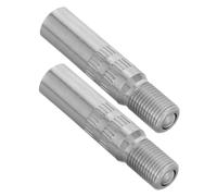 Healifty 2pcs Copper Chrome Tire Valve Extension Motorcycle Truck Valve Stem Extenders for Easy Inflation Durable Chrome Plated Adapters for Cars and Bicycles