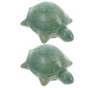 Healifty 2pcs Decorative Turtle-shaped Toilet Bolt Covers Caps Made of Resin with Simple Installation for Screws and Toilet Bolts Suitable for Bathroom Use in Schools and Shops