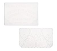 Healifty 2pcs DIY Silicone Resin Casting Molds Set for Divination Board with Heart and Square Shapes, Triangle Crystal Epoxy Prophecy Board Molds for Arts and Crafts