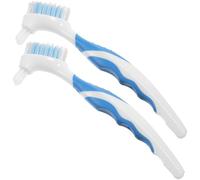 Healifty 2pcs Double-sided Turtle Shell Cleaning Brush Household Mini Braces and Pet Shell Dirt Remover Tool for Tortoise and Aquarium Use