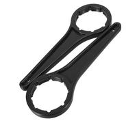 Healifty 2pcs Drum Handling Tool for Chemical Drums Hydraulic Cylinder Spanner Wrench Made of Sturdy Pp Material Versatile Use for Tightening Lids in Chemical Industry Black Colour