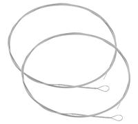 Healifty 2pcs Dulcimer Steel Replacement Strings 21# Wrapped Metal Strings for Dulcimer Instrument Repair and Accessories