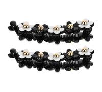 Healifty 2pcs Elegant Banana Hairpins Hair Clips for Fine Hair Plastic Material Strong Hold Accessories for Women Suitable for Casual and Formal Occasions
