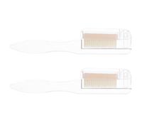Healifty 2pcs Eyelash Comb Eyebrow Brush Stainless Steel Makeup Tool with Golden Foldable Handle for Women Purifying Residual Mascara Outdoor Use