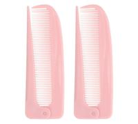 Healifty 2pcs Foldable Portable Rat Tail Hair Combs for Women Fine Tooth Styling and Parting Combs Lightweight Hairdressing Tools for Travel and Salon Use