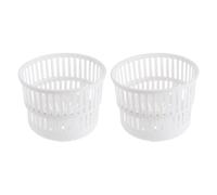 Healifty 2pcs Foldable Washing Machine Drying Basket Plastic Spin Dryer Laundry Machine Basket Part Space-saving and Widely Compatible for Home Use and Dorms 6.3x6.3x4.7in