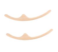 Healifty 2pcs Foot Massage Tool Natural Wood Acupoint Massaging Rod for Deep Tissue Therapy Manual Massage Stick for Face Shaping Relaxation for Home Use and Gifting