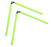 Healifty 2pcs Football Sign Rod Basketball Training Barrel Portable Agility Training Tool Abs Aluminium Alloy Speed Equipment for Football Practice on Rainy and Sunny Days