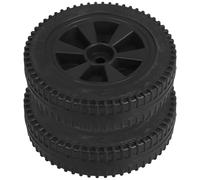 Healifty 2pcs Gas Grill Replacement Wheels 6 Inch Hdpe Casters for Bbq Grill and Barbecue Stove with Smooth Mobility and Performance, for Backyard Cooking