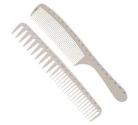 Healifty 2pcs Haircut Combs with Scale Professional Barber Styling Tools Fine and Wide Teeth Anti-static Heat Resistant Hairdressing Combs for Salon and Home Use