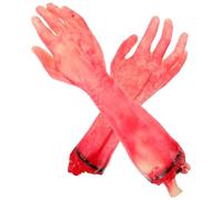Healifty 2pcs Halloween Broken Hand Scary Body Part Props, Creative Bloody Severed Hand Decorations for Themed Party, Realistic Adult for Halloween Pranks and Haunted House