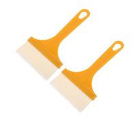 Healifty 2pcs Heat Resistant Food Grade Silicone Basting Brush for Baking and Grilling, Large 18x9cm Pastry Oil Brush for Cooking, BBQ, Butter, and Marinade Application