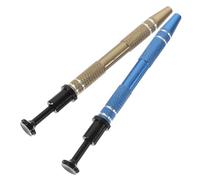 Healifty 2pcs Ic Chip Extraction Tool with Hook Design, Aluminium Alloy Spring Assisted Puller for Clamping and Grasping Precision Parts, Blue Small Grabber Tool for Electronics Repair