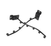 Healifty 2pcs Iron Flute Hook Hanger Rack in Black Easy to Install Flute Stand for Displaying and Interior Decoration Space-saving for Home or Studio