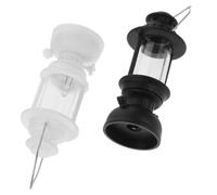 Healifty 2pcs Little Palace Lantern Decorations Miniature Vintage Oil Lamps for Dollhouse Fashion Doll House Furniture Led Miniature Lighting