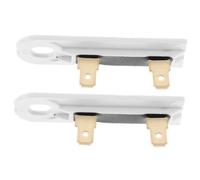 Healifty 2pcs Long Dryer Thermal Fuse Replacement for Washing Machines White Design with Copper Abs Compatible with Multiple Brands Temperature Control Safety Feature
