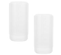 Healifty 2pcs Makeup Brush Holder Cosmetic Organizer with Lid Adjustable Desktop Pp Material Keeps Items Stand Straight Vanity Organizer for Women