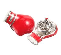 Healifty 2pcs Metal Boxing Glove Brooch Pins for Men Costume Badges with Butterfly Clasp Boxing Pin Accessories for Jackets and Shirts