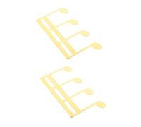 Healifty 2pcs Metal Sheet Music Folder Clips for Music Note Fastener Guitar Violin Keyboard Book Holder for Outdoor Playing
