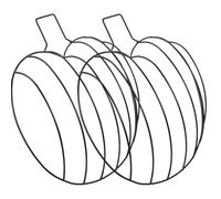 Healifty 2Pcs Metal Wreath Frame for DIY Pumpkin Wreaths Fall Thanksgiving Decoration Smooth Surface Wire Support for Floral Arrangements Crafting Autumn Garlands