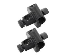 Healifty 2pcs Microphone Arm Clamps for Stage Performance, Reusable and Easy to Install, Made of Sturdy Abs and Iron Materials, Adjustable Microphone Boom Pole Clip for Live Broadcast