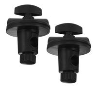Healifty 2pcs Microphone Stand Clip to Adapter Holder Mic Mount Rotatable Desk Clamp for Studio Performance Podcasting