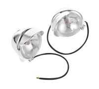 Healifty 2pcs Motorcycle Auxiliary Small Fog Lights Led Motorbike Front Lights Retro Style Fog Lamp Easy Installation Accessory