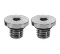 Healifty 2pcs Mountain Bike Hydraulic Disc Brake Lever Reservoir Fixing Screws Set Titanium Alloy M5x5-8 for Compatible Mountain Bike Brake Oil Bleed Replacement