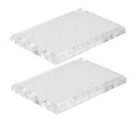 Healifty 2pcs Nail Drill Bit Holder Stand 12 Holes Acrylic Nail Drill Bits Organizer Storage for Manicure Practice and Training