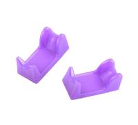 Healifty 2pcs Nail Polisher Handle Rack Plastic Grinding Holder Multi-functional Manicure Tool Stand for Nail Art Salon Tabletop Organizer Random Color
