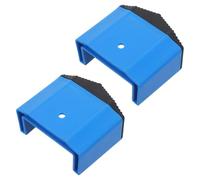 Healifty 2pcs Non-Skid Rubber Ladder Feet Covers for Legs Anti-Slip Folding Ladder Pads with Cushion Protection Replacement Foot Pads for Step and Extension Floor-Safe Stabilizer Caps