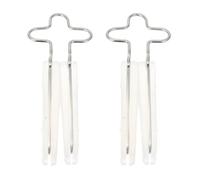 Healifty 2pcs Nose Shaper Clips Nose up Lifting Clip with Silicone Material Ergonomic Design for Comfortable Lifting and Slimming Silver Colour