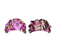 Healifty 2pcs Nurse Cap Operating Room Hat Breathable Comfortable Cotton Adjustable Printed Working Cap for Doctors and Nurses in Operating Room