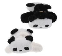 Healifty 2pcs Panda Plush Claw Clips Hair Claw Clip Soft Plush Material Strong Grip Portable Hair Accessories for Women Daily Wear Change Your Look Anytime