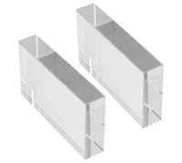 Healifty 2pcs Physical Optical Glass Prisms and Concave Lenses for Scientific Experiments, Physics Teaching, and Laboratory Use, Optical Prism Set for Middle School Physics Experiment