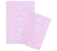 Healifty 2pcs Plastic Clay Mold DIY Crafts Tool Sphere Shape Mold for Polymer Clay Crafts Jewelry Making Mini