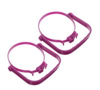 Healifty 2pcs Plastic Glass Pickle Jar Handles Replacement, Non-Slip Gallon Water Bottle Carry Handles for Canning Jars and Food Storage, Comfortable to Hold Lifter for 1-2L Glass Jugs