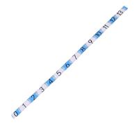 Healifty 2pcs Portable Foldable Waterproof Fish Measuring Sticker Tape for Boat Kayak and Workbench, Blue Pvc Adhesive Fish Ruler Tape for Accurate Catch Measurement, 135cm Length