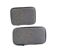 Healifty 2pcs Portable Microphone Storage Bags with Waterproof Cable Organizer, Compact Earphone Charger Case for Digital Products, Suitable for Travel and Studio Use