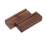 Healifty 2pcs Puzzle Box Lid Stand Wooden Display Holder with 2mm Slot 8cm X 3cm Base Puzzle Accessories for Jigsaw Storage and Display