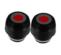 Healifty 2pcs Replacement Thermal Bottle Stopper and Gasket for Insulated Water Bottles Leak Mouth Lid Compatible with Haers Cups Easy Open Close Black